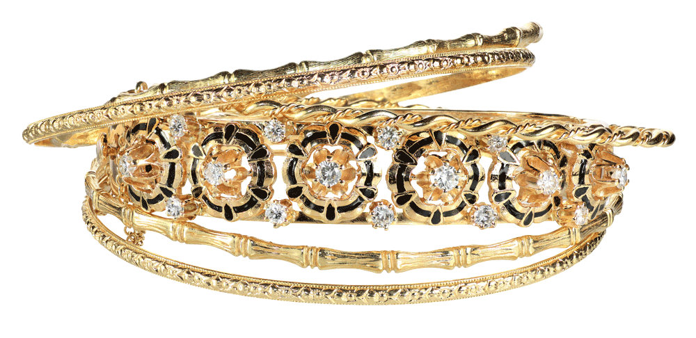 silver bangles