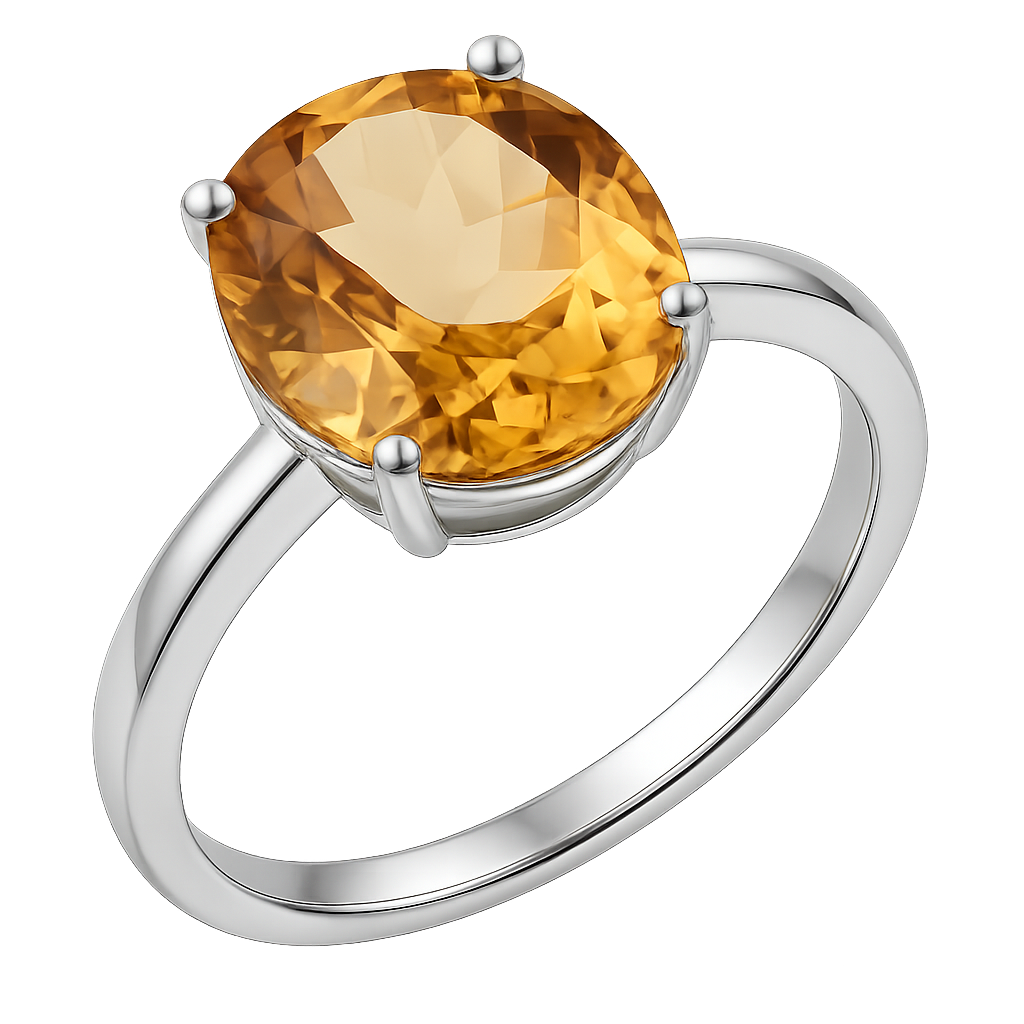 golden topaz ring