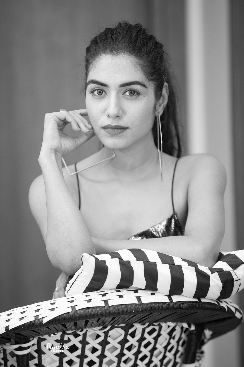 indian woman, female portrait, portrait, model