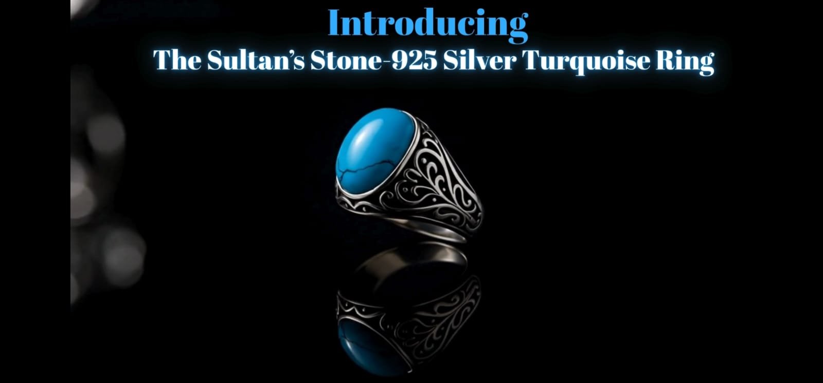 The Sultan’s Stone – 925 Silver Turquoise Ring ✨